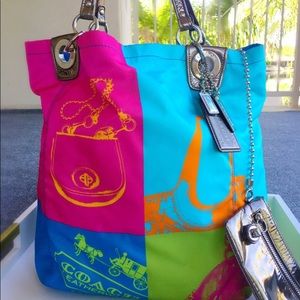 Coach Madison Four Square Ltd Edition nylon tote